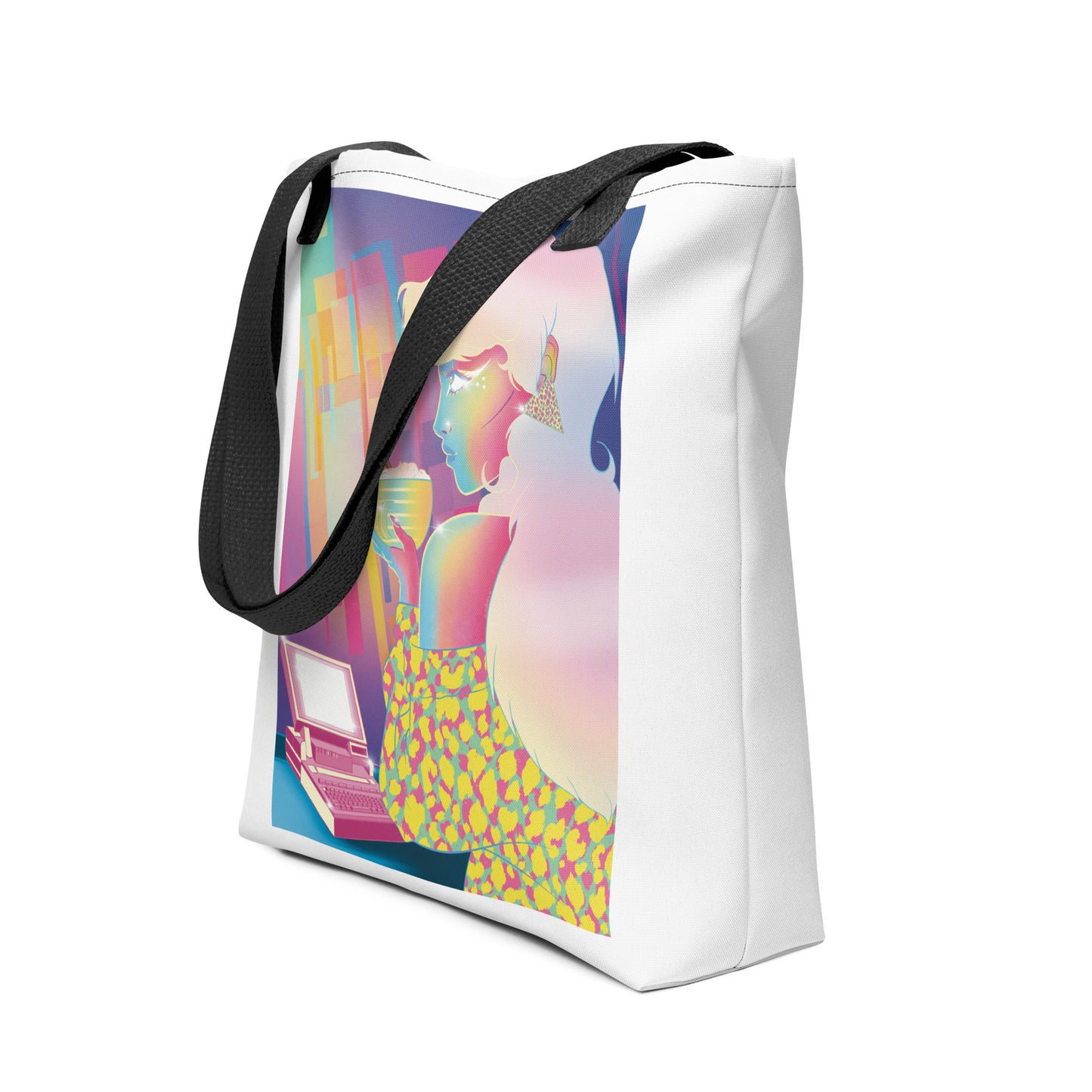 Vaporwave Girl Tote Bag