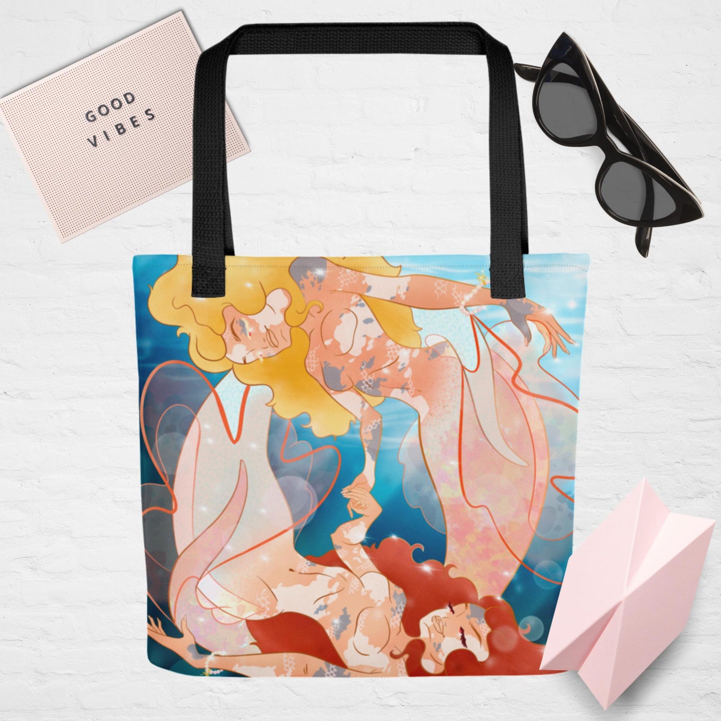 Playful Koi Pisces Tote Bag