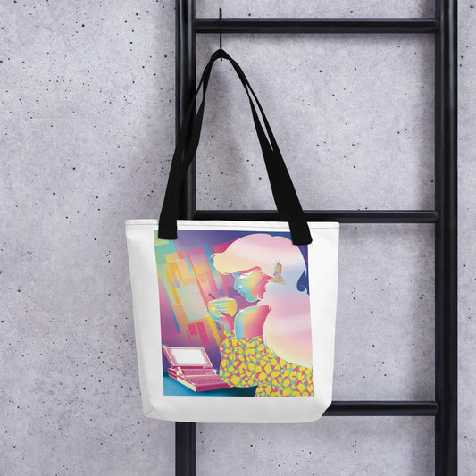 Vaporwave Girl Tote Bag