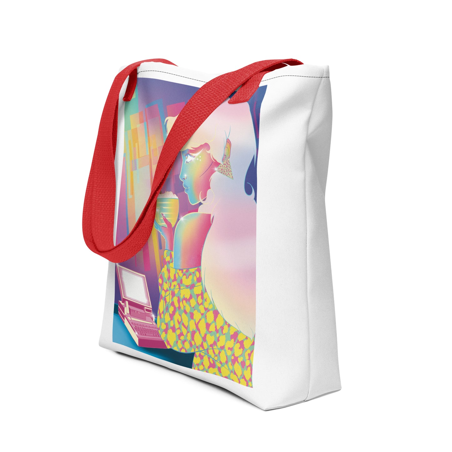 Vaporwave Girl Tote Bag