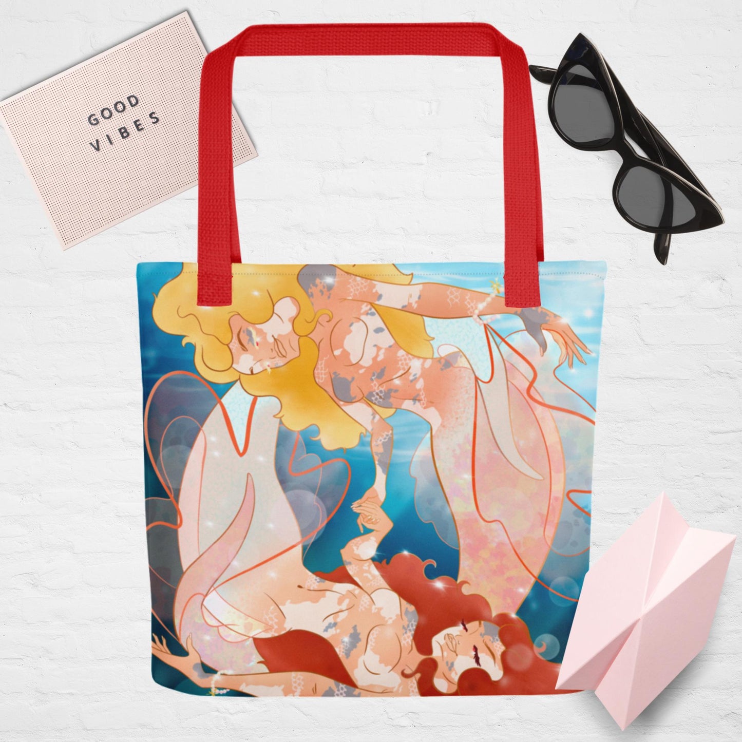 Playful Koi Pisces Tote Bag