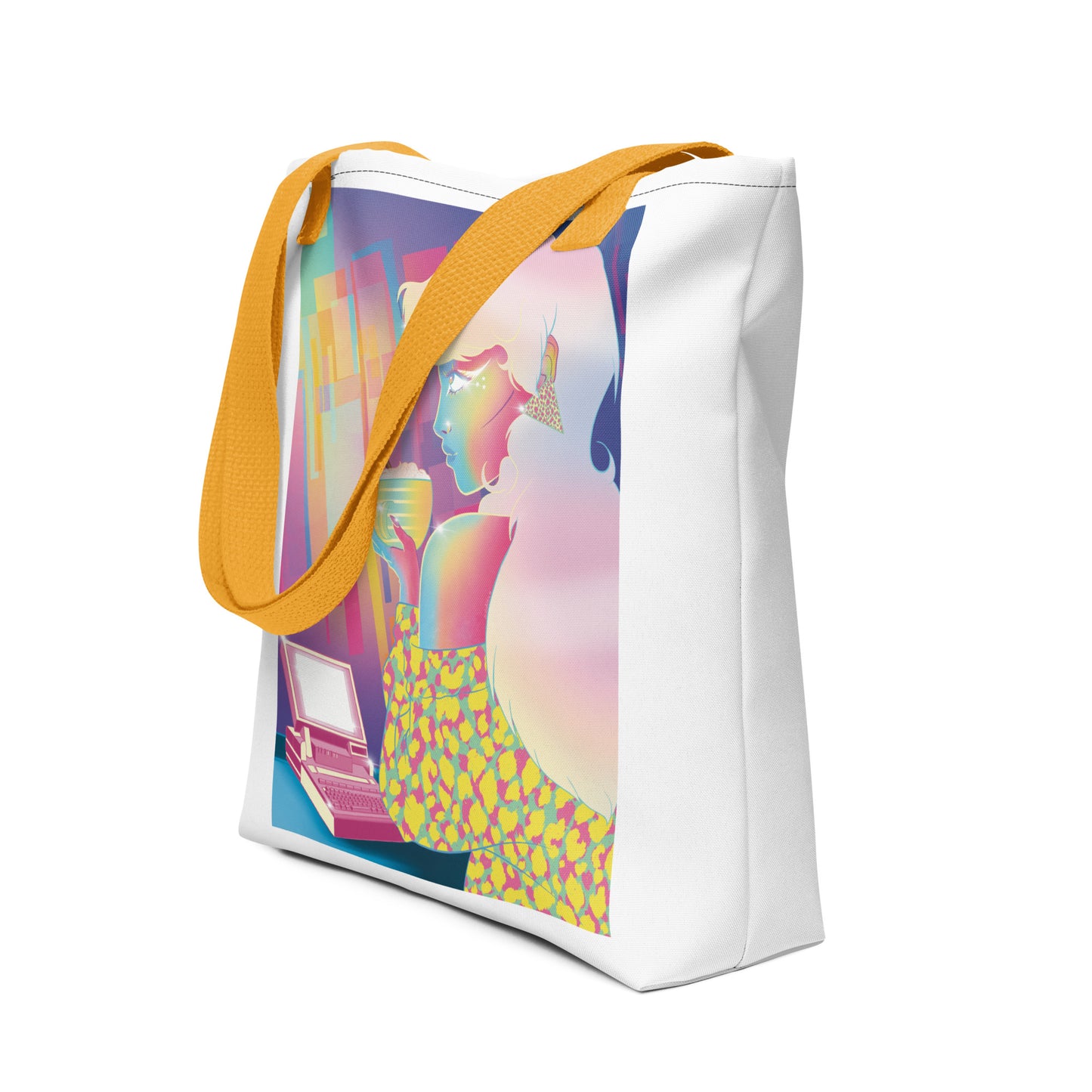 Vaporwave Girl Tote Bag