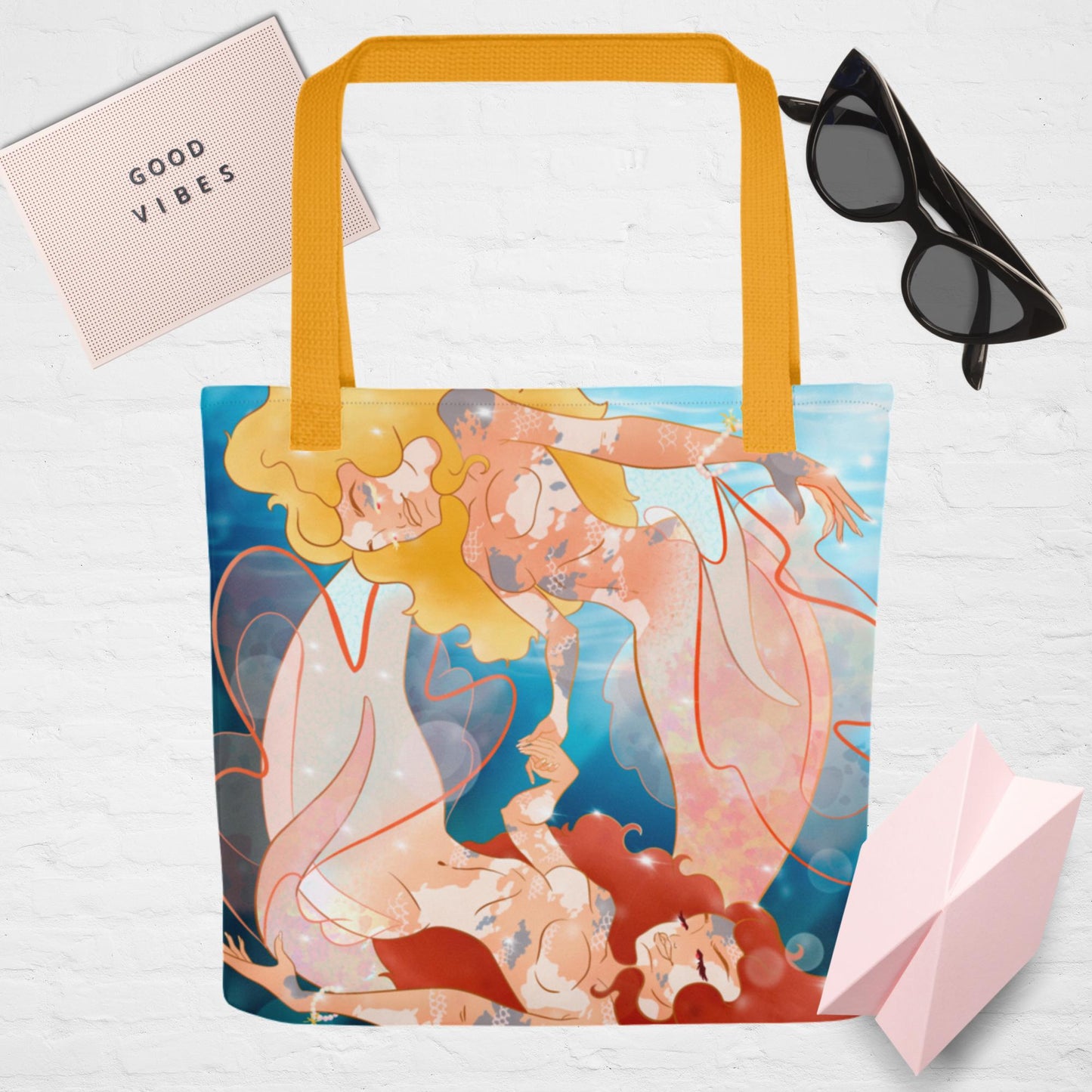 Playful Koi Pisces Tote Bag