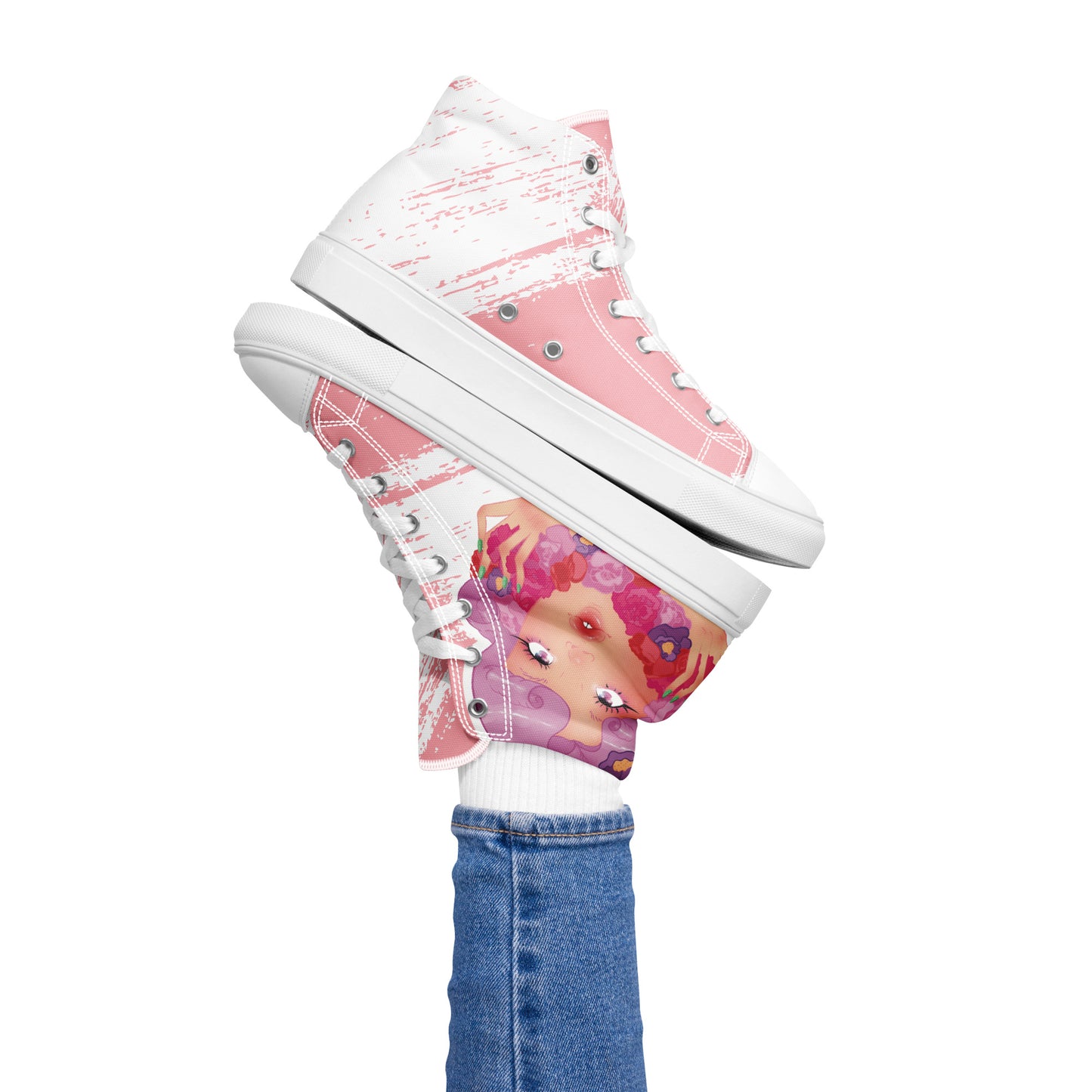 Garden Goddess Women’s Hightop Canvas Shoes