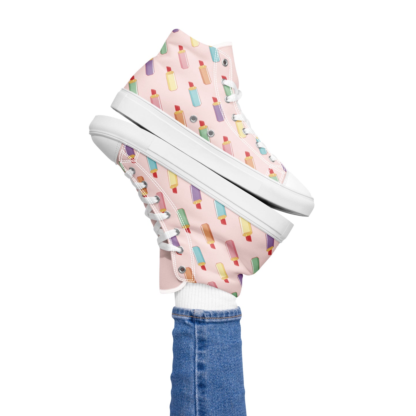 Lippy Love Women’s High Top Canvas Shoes