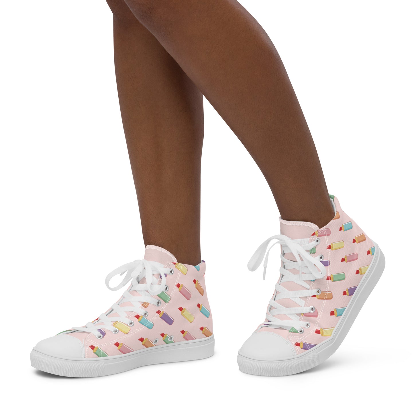 Lippy Love Women’s High Top Canvas Shoes