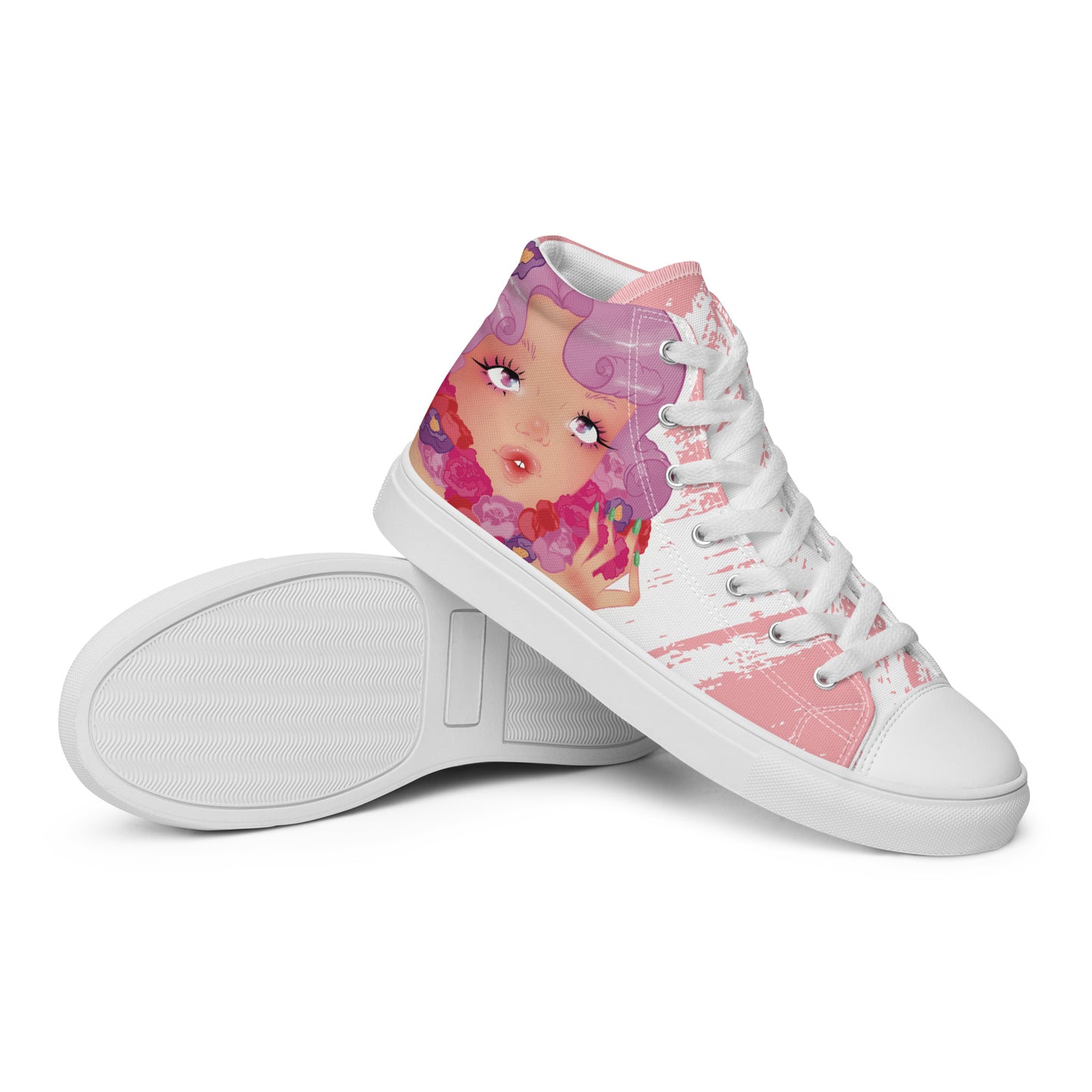 Garden Goddess Women’s Hightop Canvas Shoes